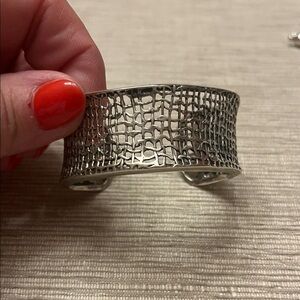 Silpada Silver Textured Bracelet
